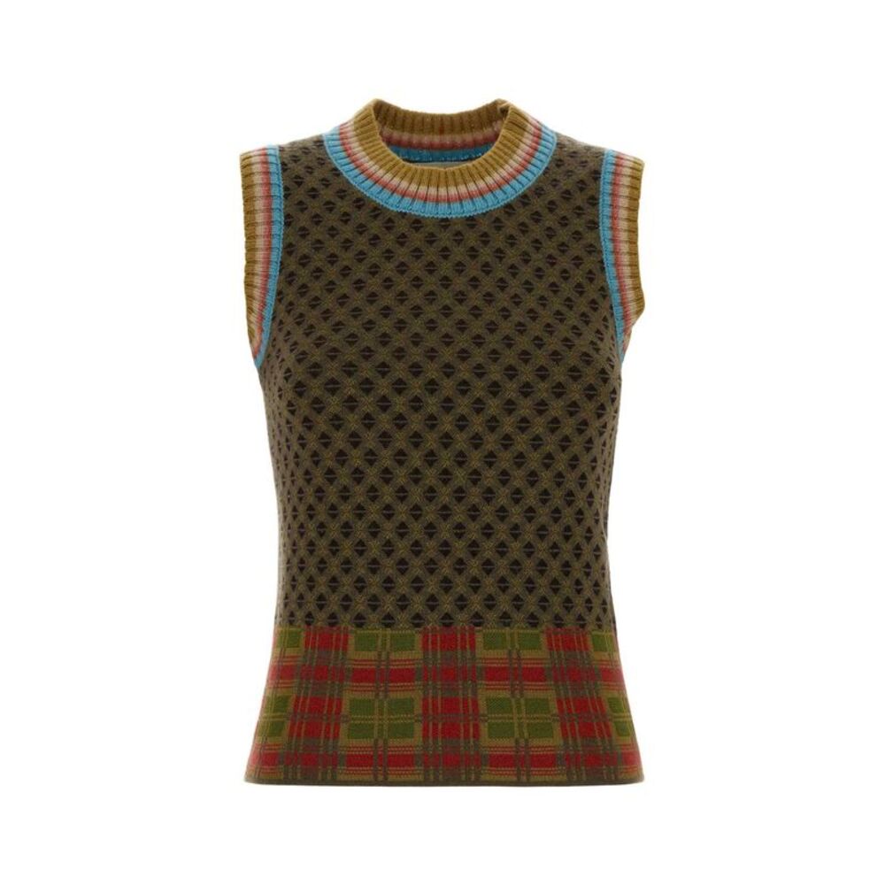 Dries Van Noten Women Embroidered Wool Blend Temi Vest